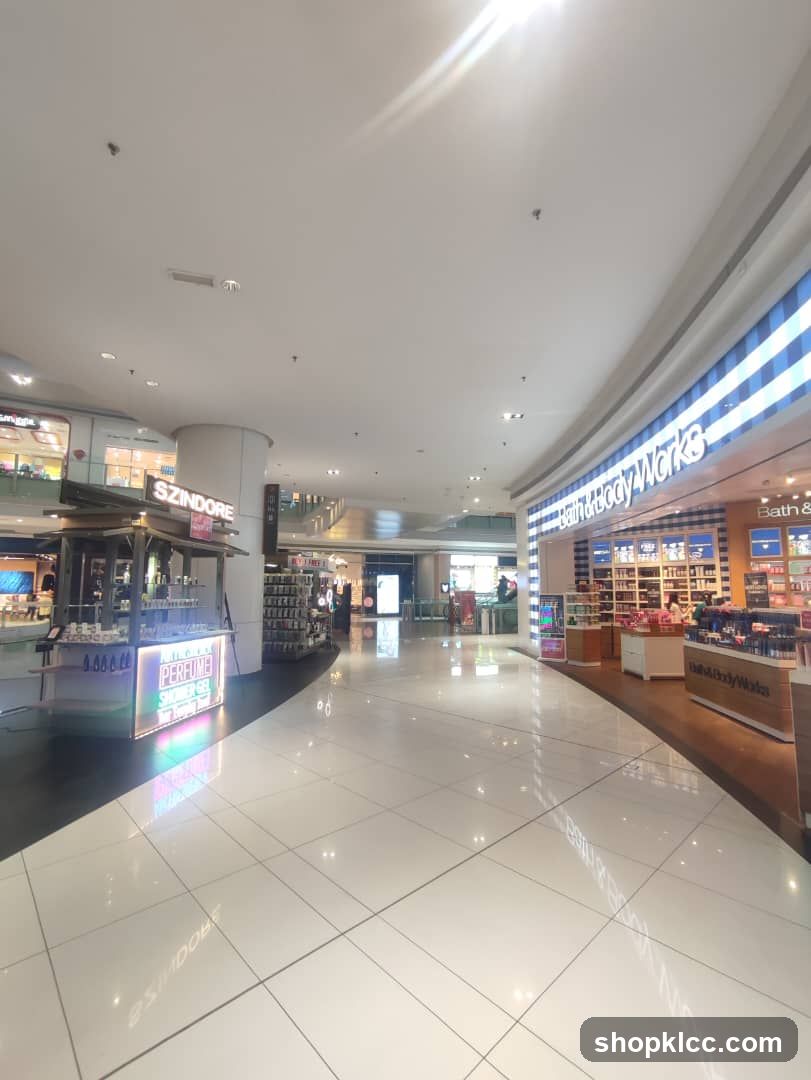 Mall Interior with Shops