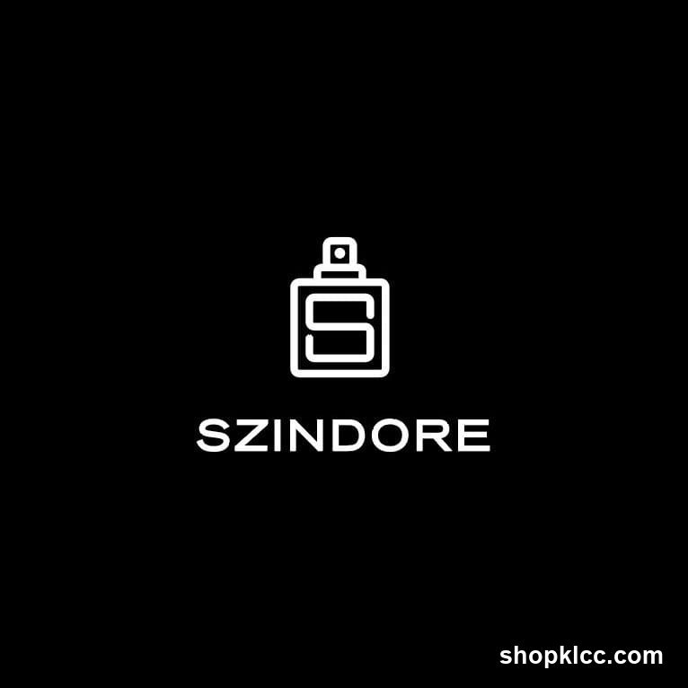 Logo with Perfume Bottle and Text