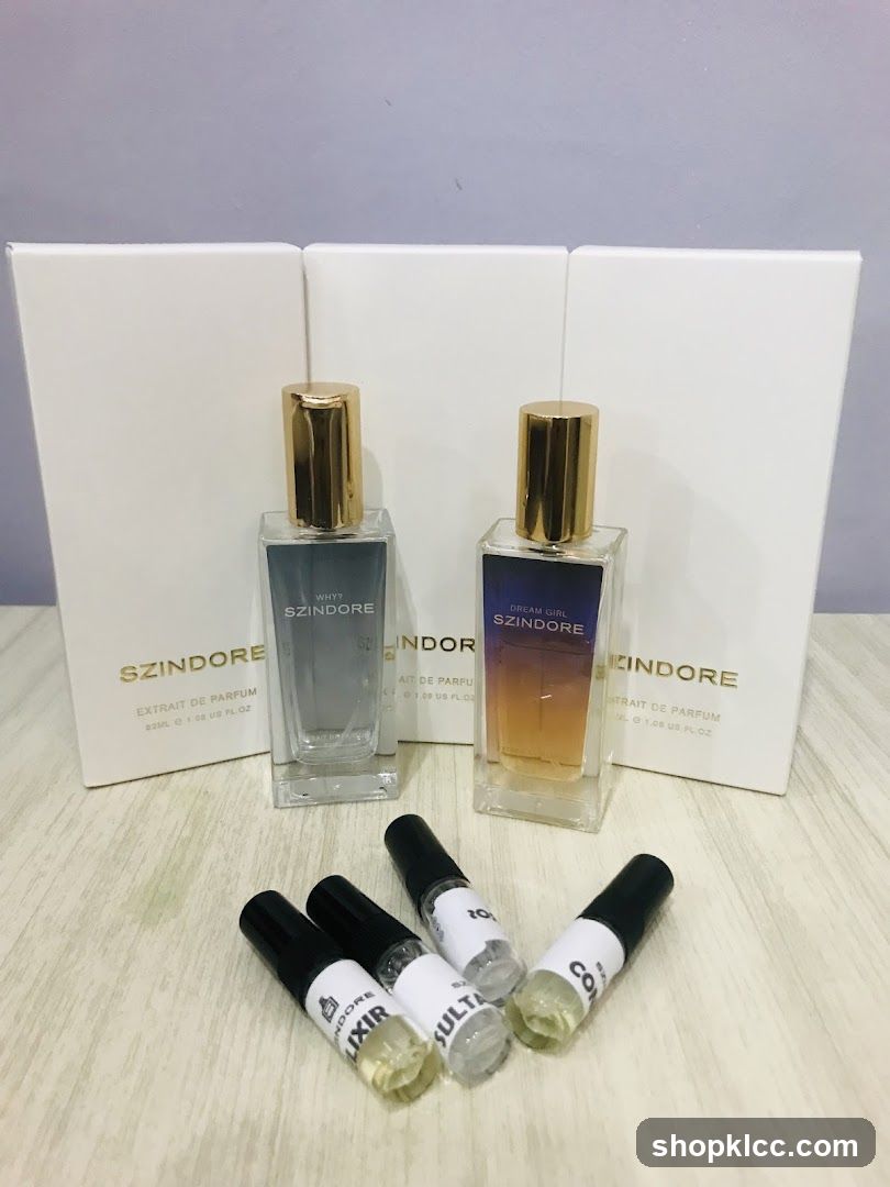 Perfume Bottles and Samples