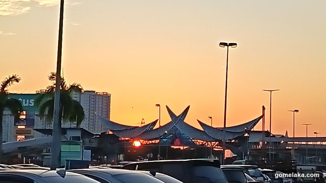 Sunset at Airport Terminal