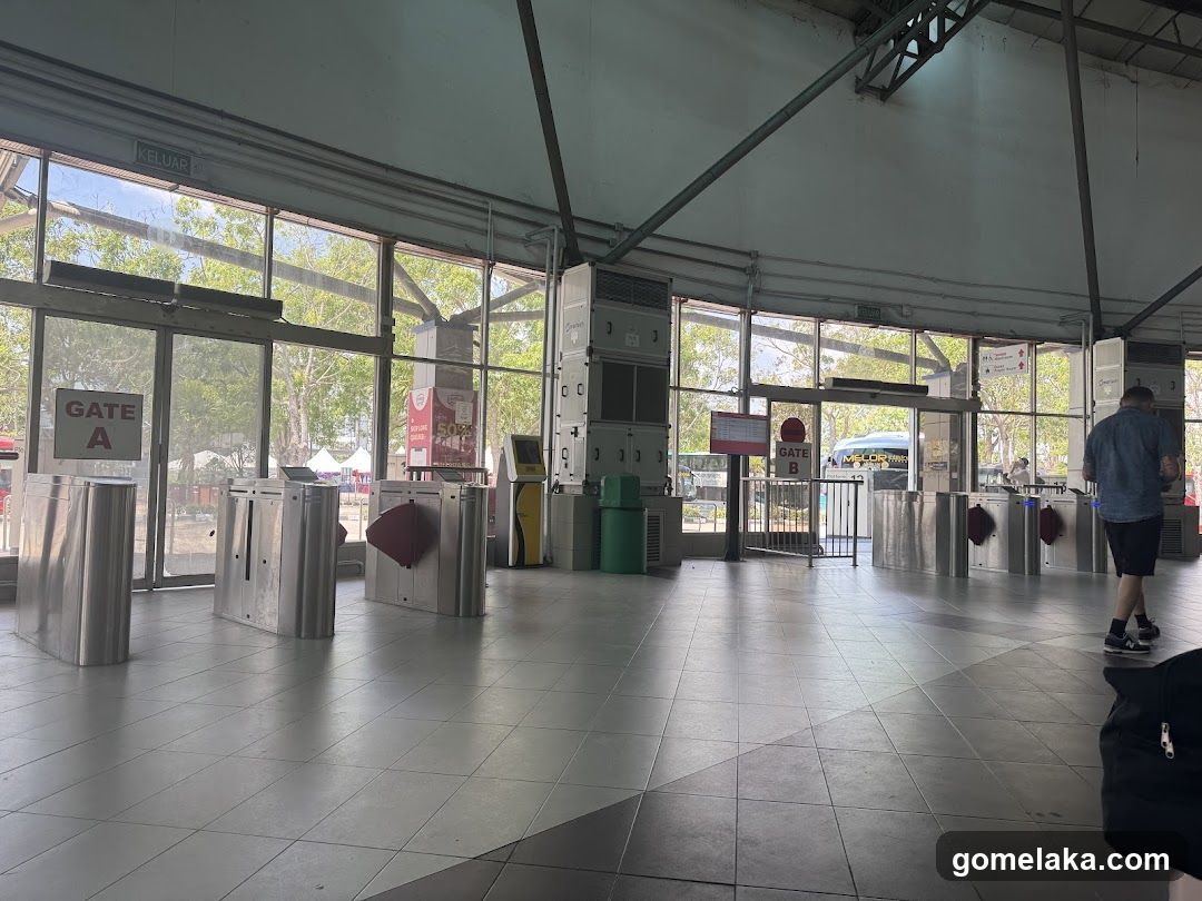 Interior of transit station