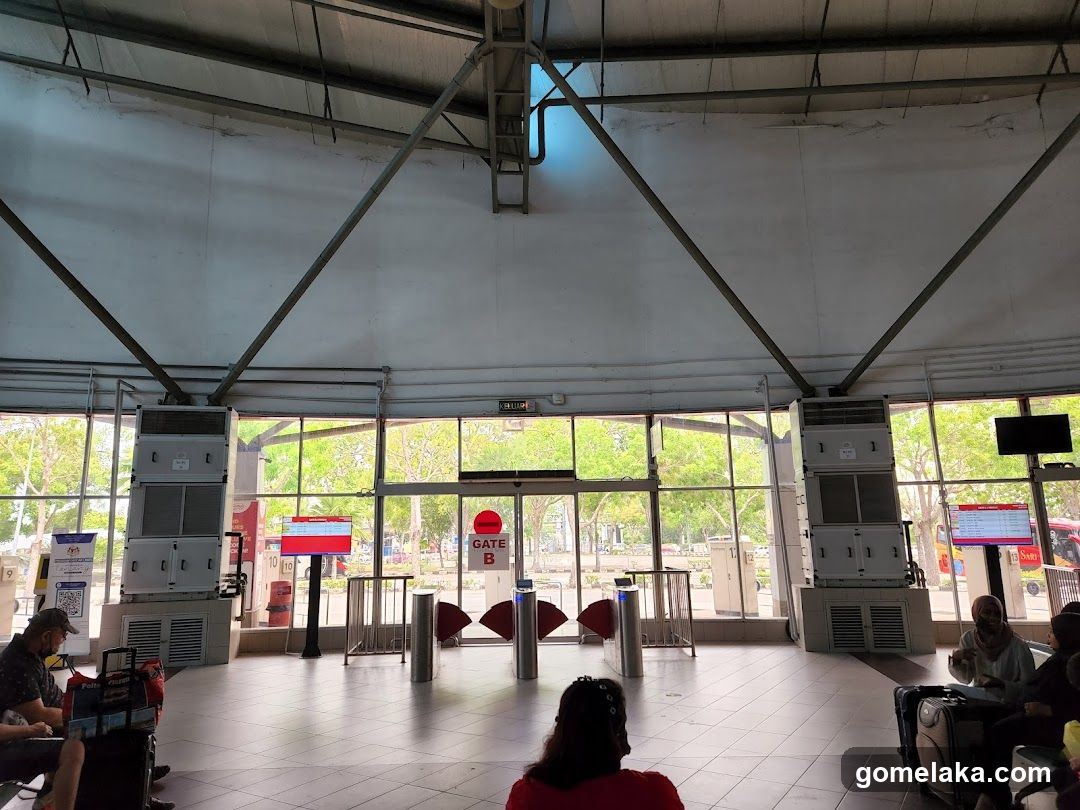 Interior of transit station