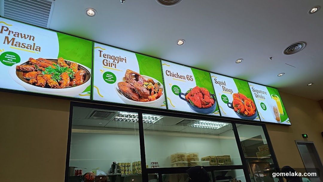 Restaurant storefront interior view