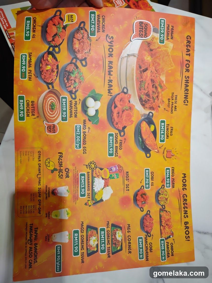Restaurant Menu