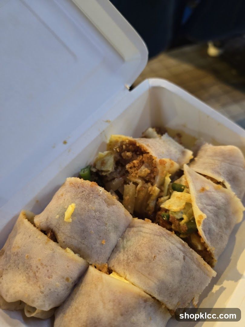 Spring Rolls in Takeout Container