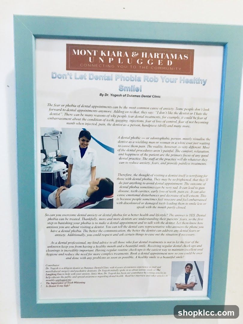 Dental Phobia Awareness Flyer