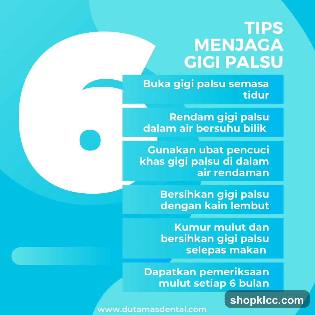 Tips Menjaga Gigi Palsu