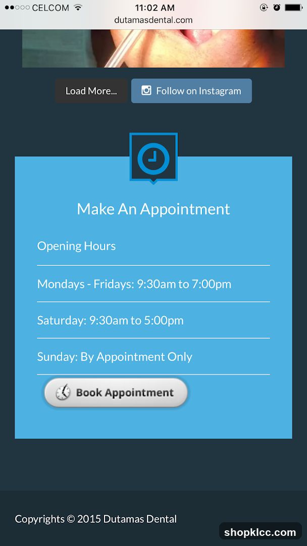 Dutamas Dental Appointment Page