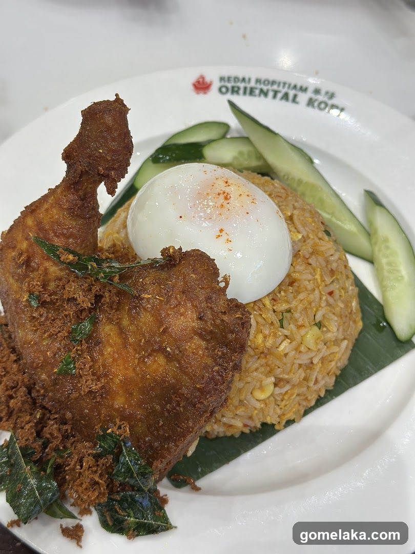 Food served at Oriental Kopi