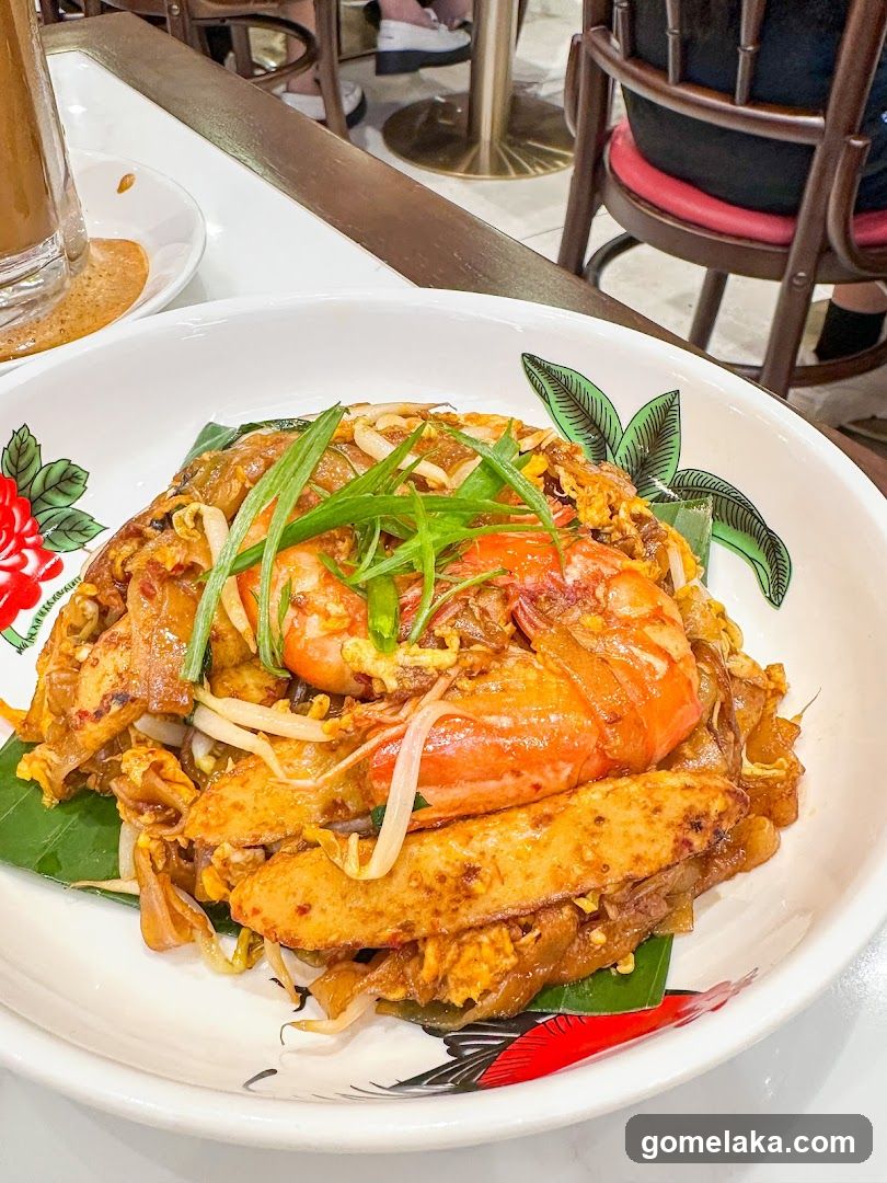 Food dish in restaurant interior