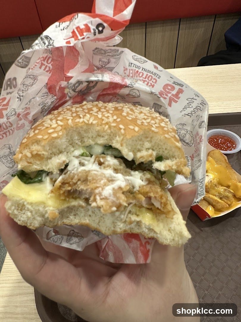 KFC Burger and Fries