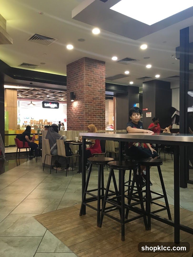Restaurant Interior with Patrons