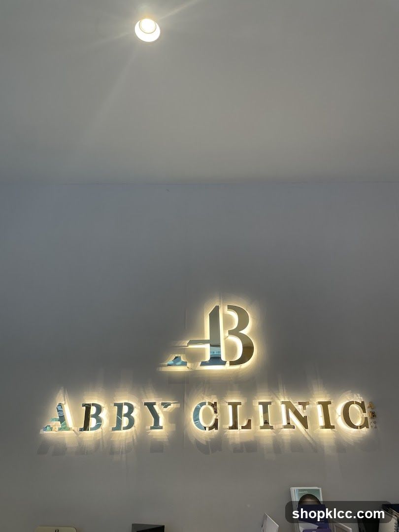 Abbey Clinic Interior Signage