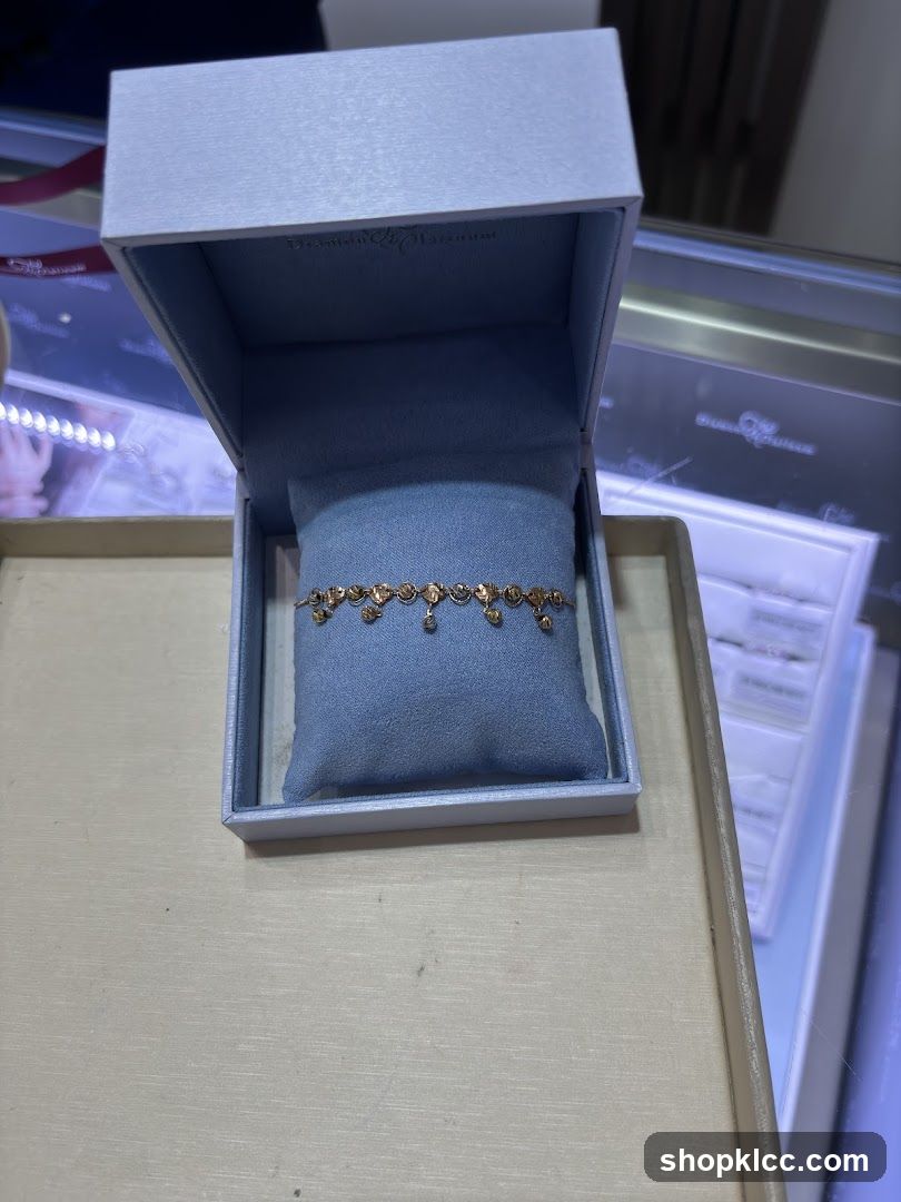 Diamond bracelet in a box