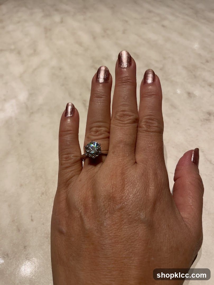 Diamond Ring on Hand
