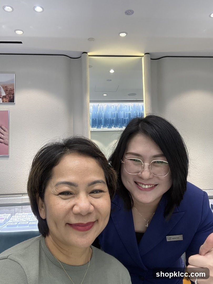 Two Women Posing in a Jewelry Store