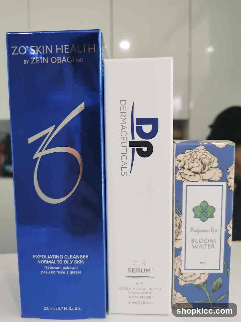 Skincare Products Display