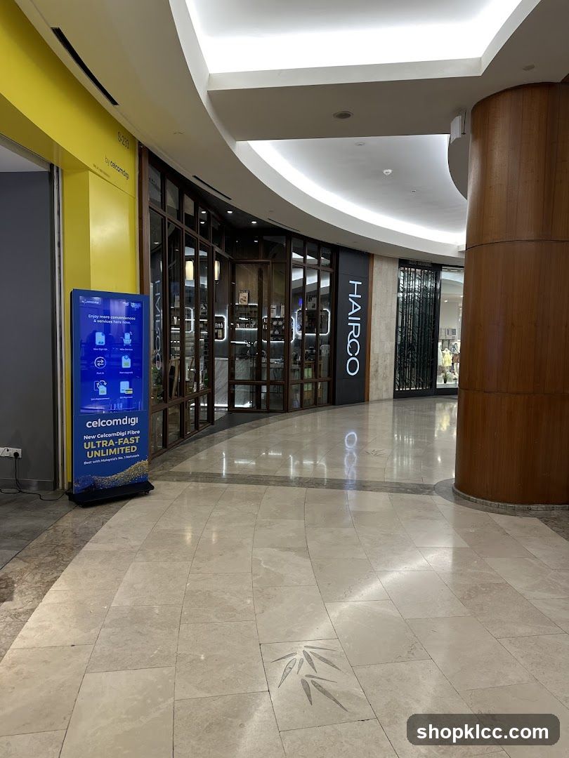 Mall Interior with Storefronts
