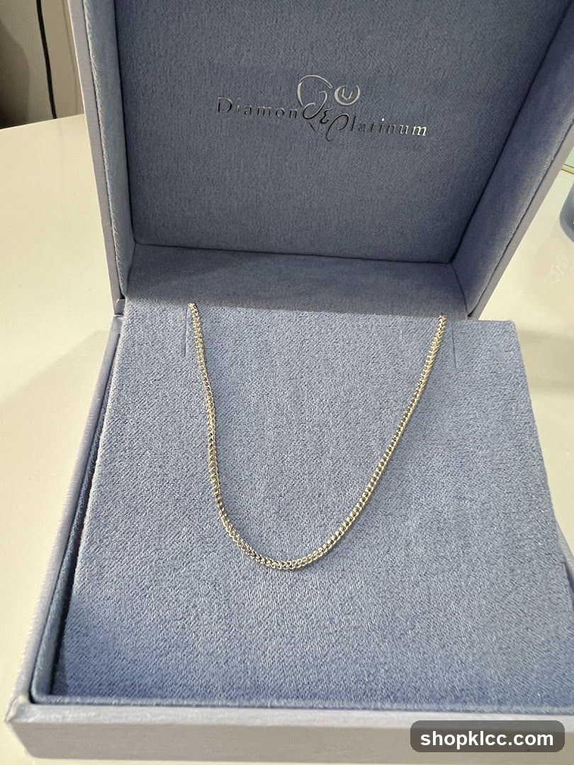 Diamond & Platinum Necklace in Box