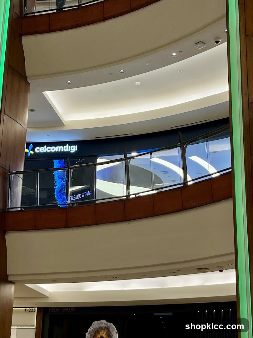 Interior of a shopping mall