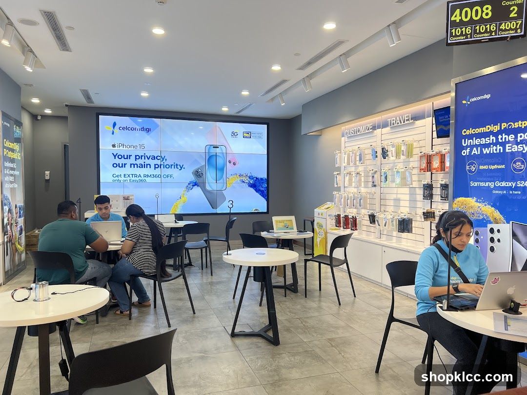 Celcom Digi Store Interior