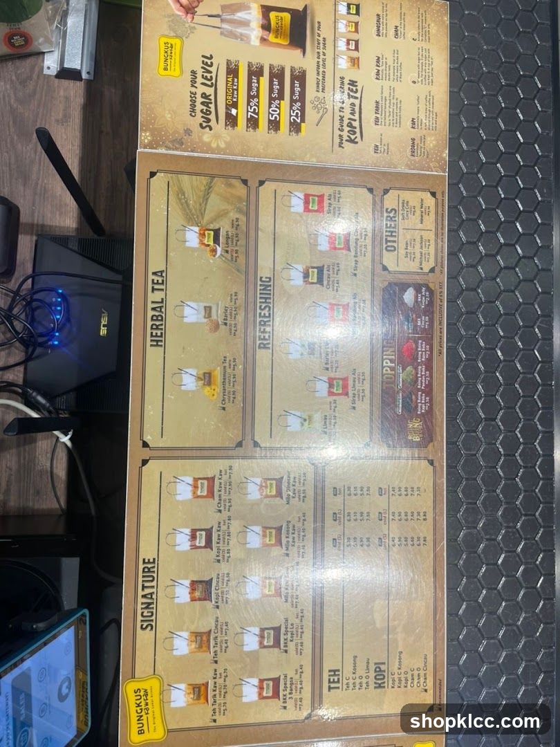 BUNGKUS KAW KAW Menu