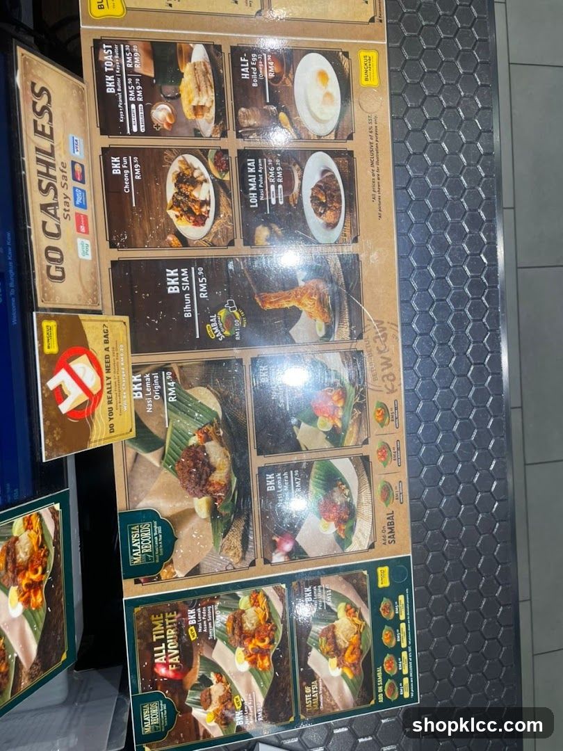Bungkus Kaw Kaw Menu