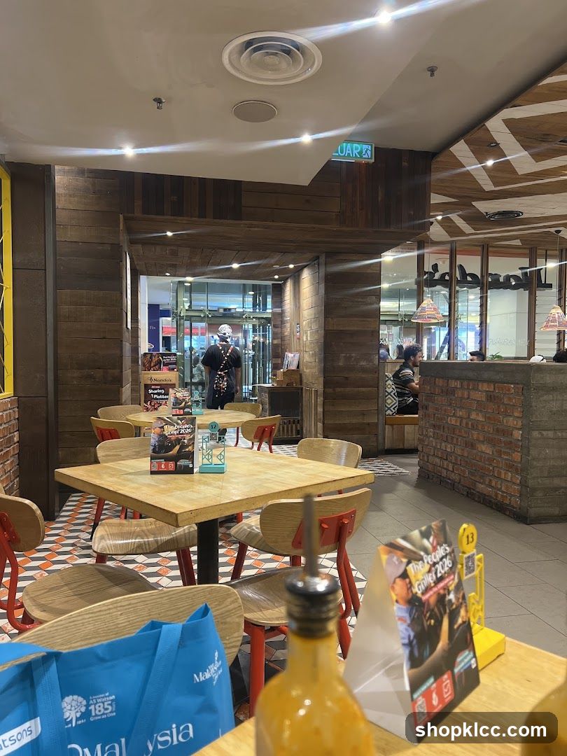 Restaurant Interior with Wooden Accents