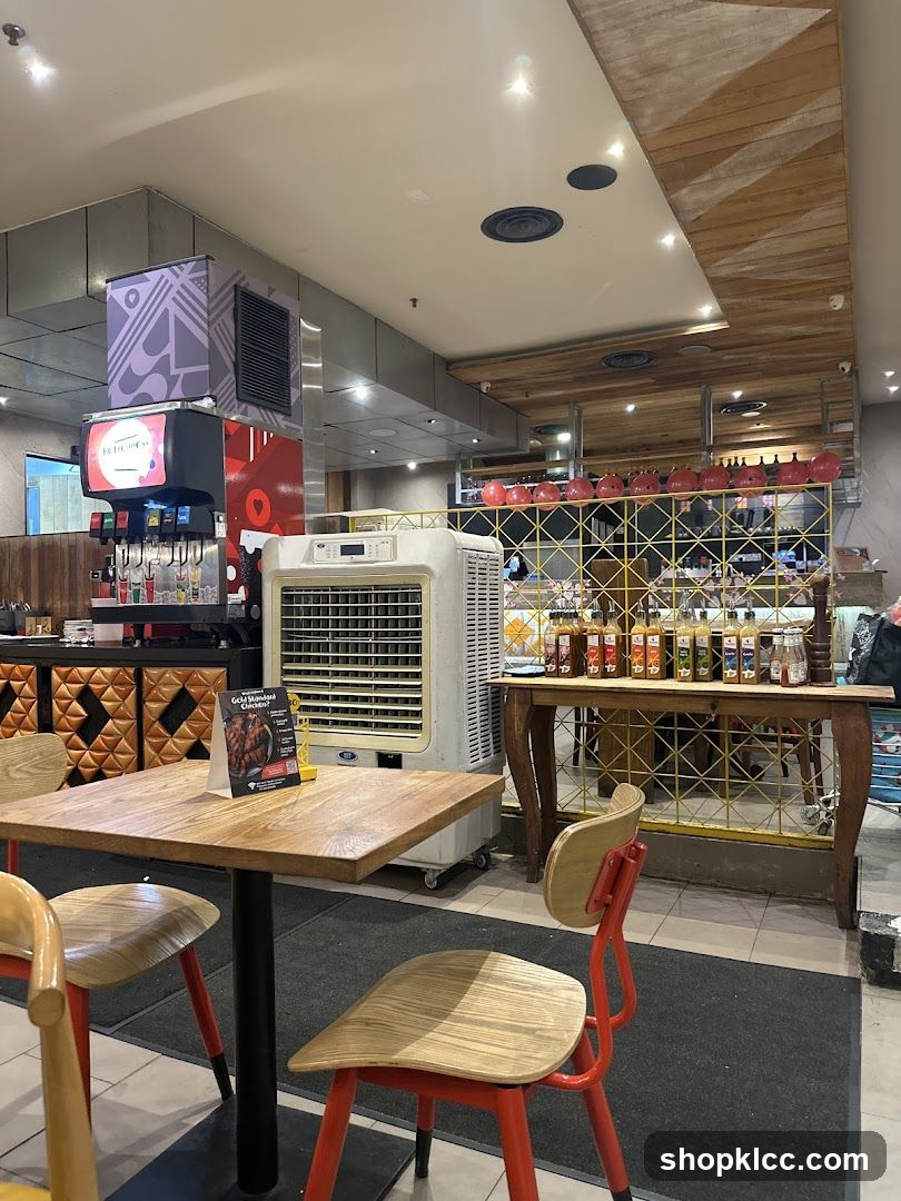 Restaurant Interior with Tables and Chairs