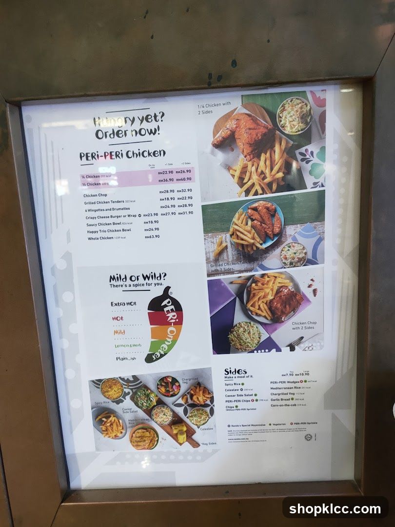 PERI-PERI Chicken Menu