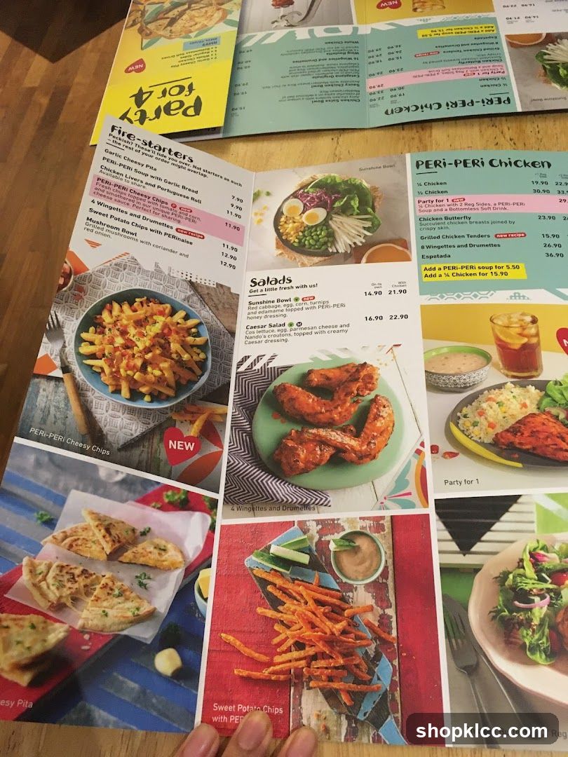 PERI-PERI Chicken Menu