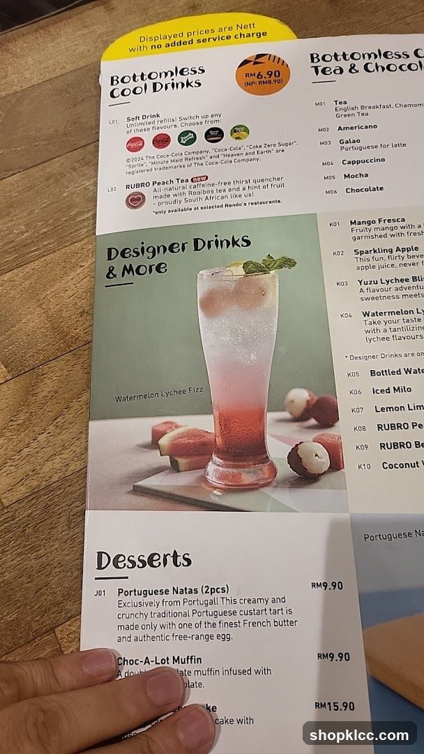Bottomless Cool Drinks & Desserts