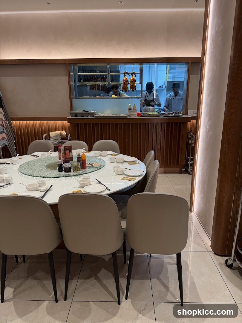 Restaurant Dining Area with Open Kitchen