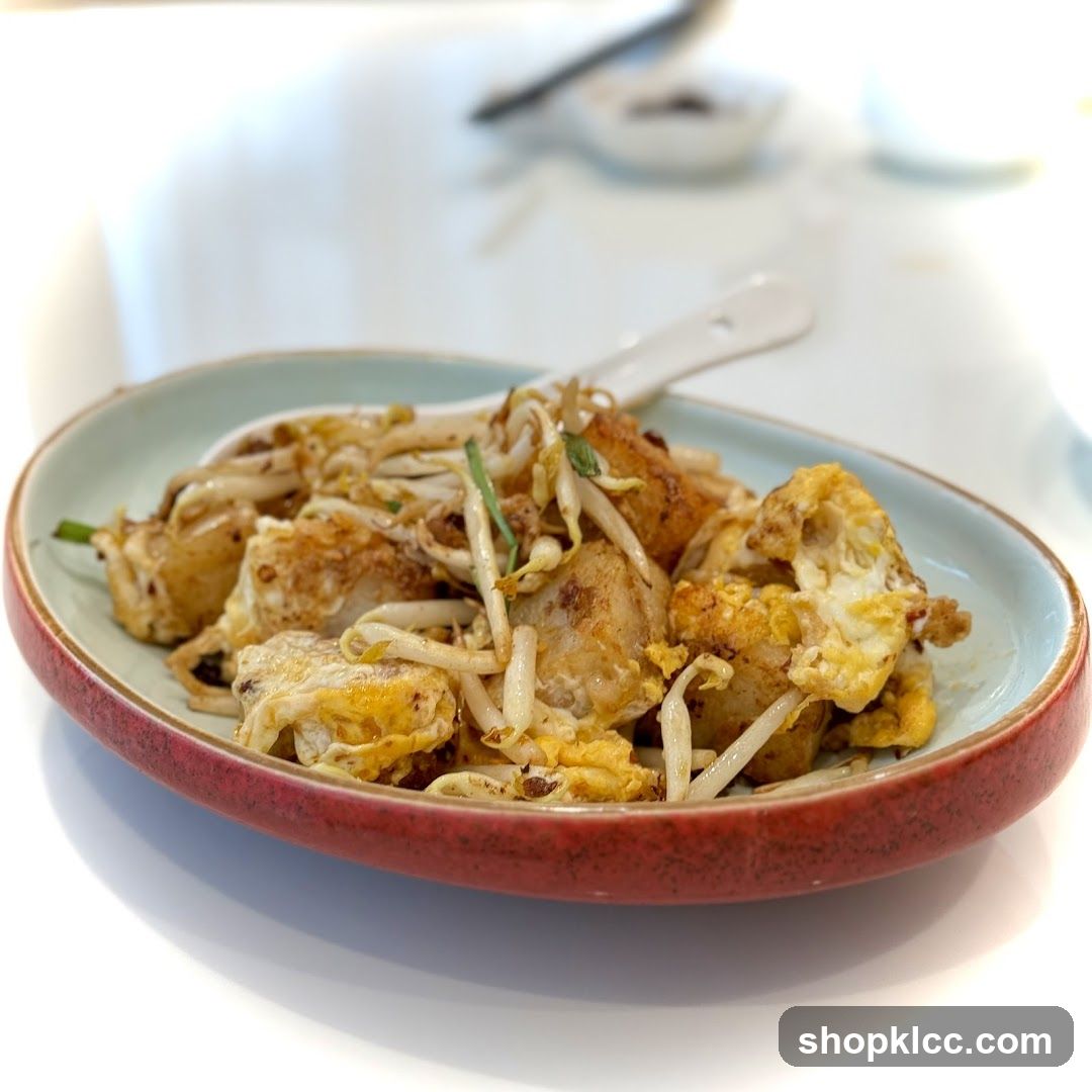 Fried Turnip Cake with Bean Sprouts