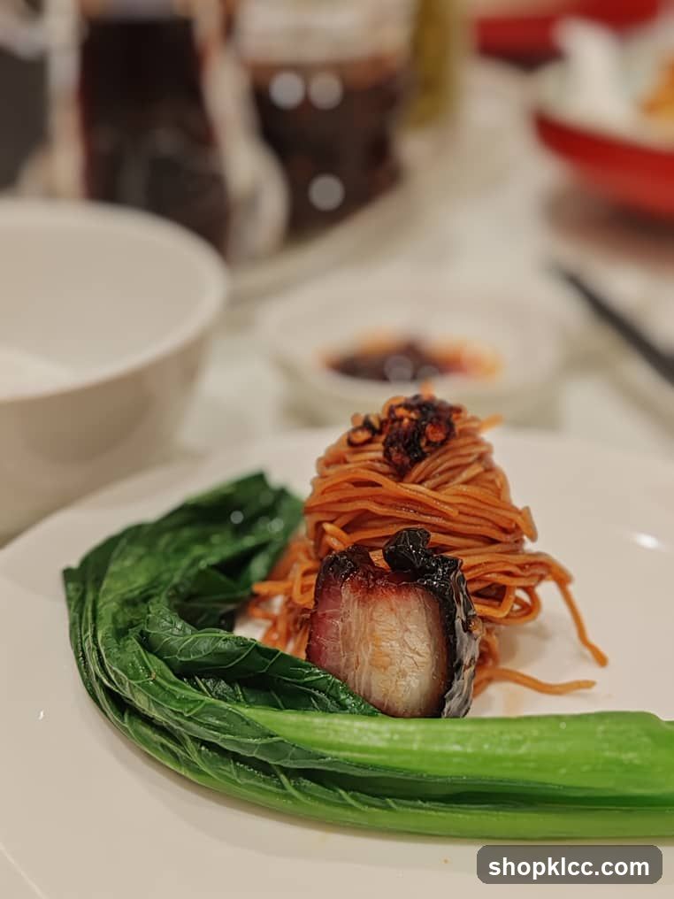 Char Siu Noodles with Greens