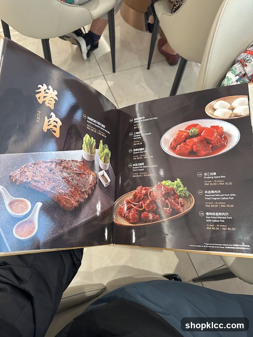 PORK Menu