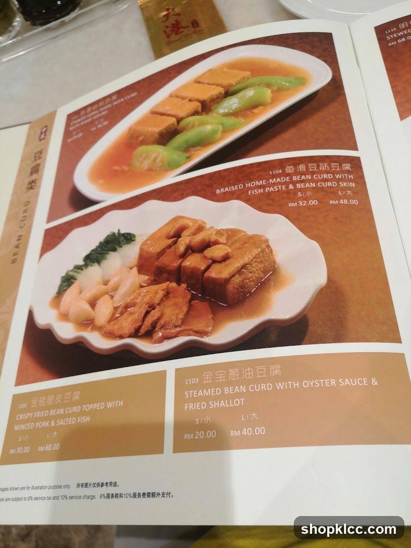 Bean Curd Dishes