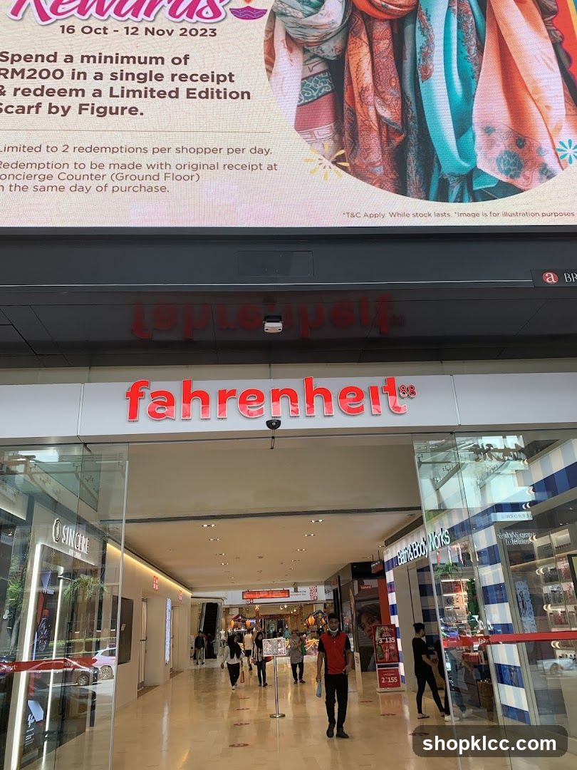 Shopping Mall Advertisement and Storefronts