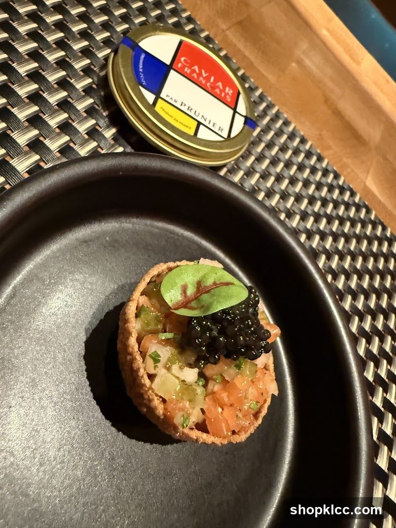 Salmon Tartare with Caviar