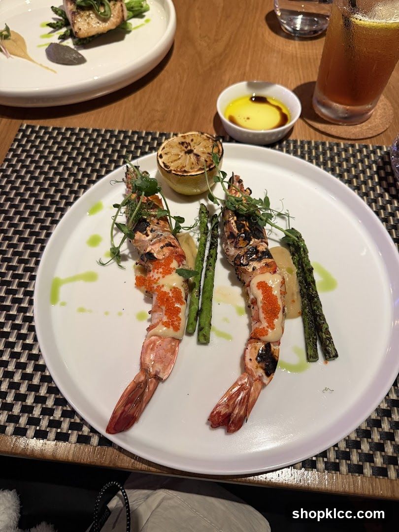 Grilled Prawns with Asparagus