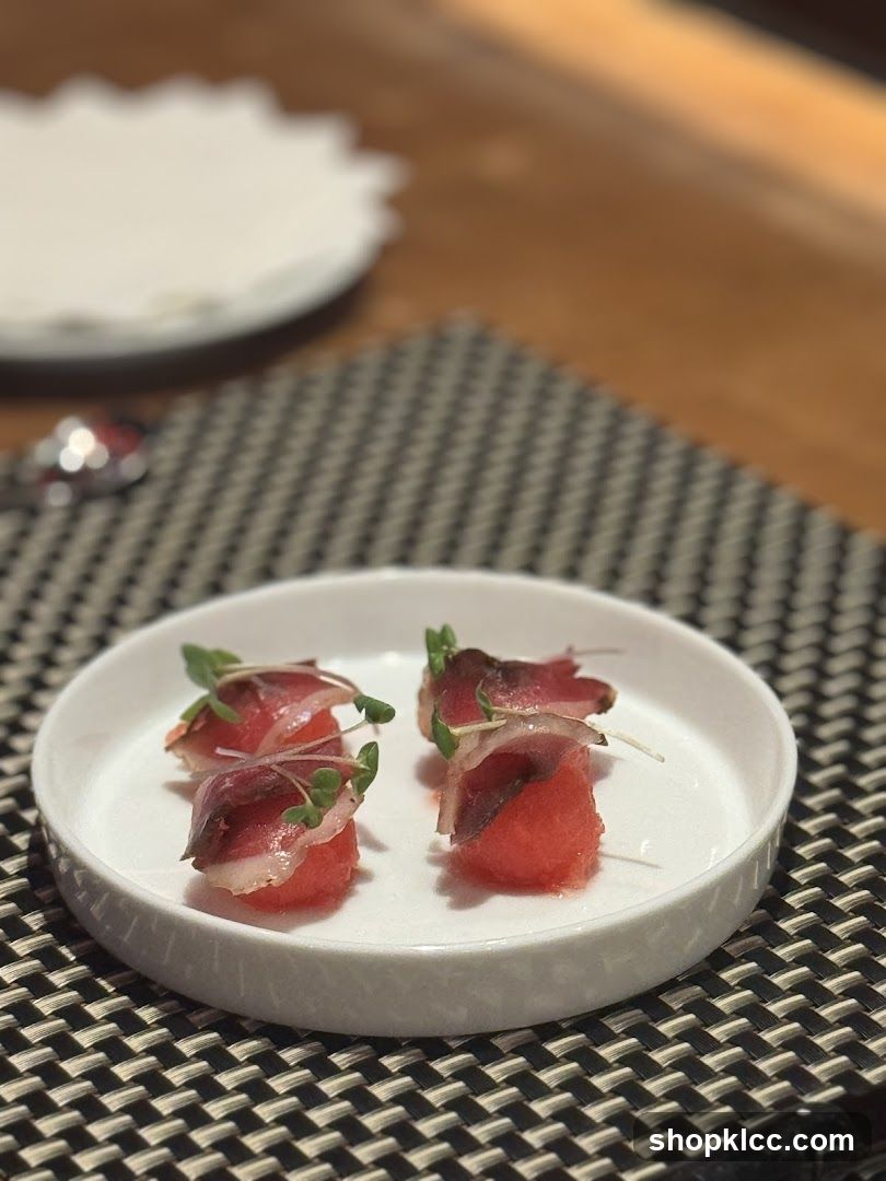 Watermelon and Tuna Bites