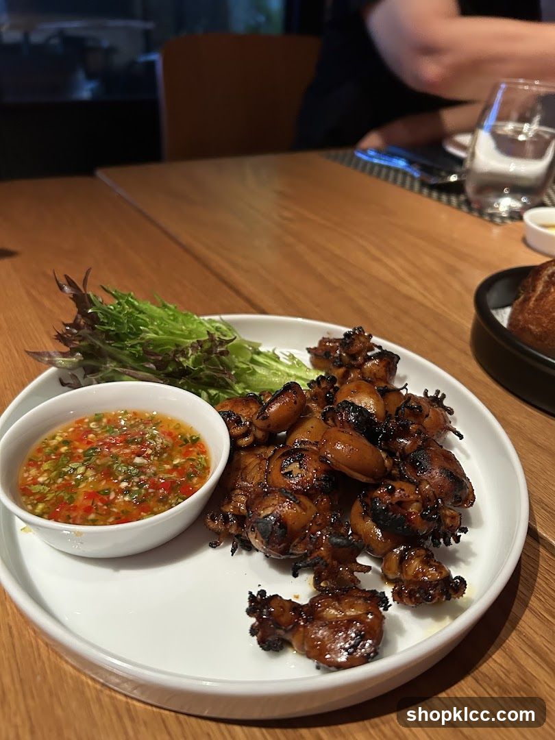 Grilled Calamari with Dipping Sauce