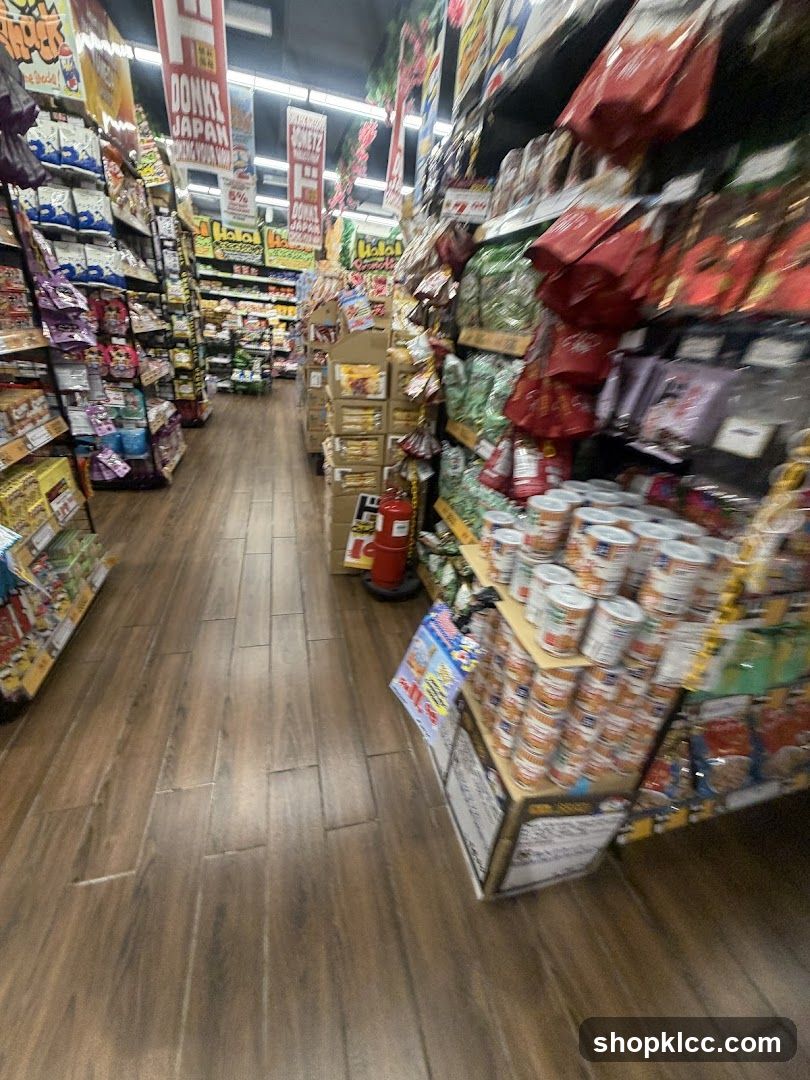 Aisle in a Japanese Supermarket