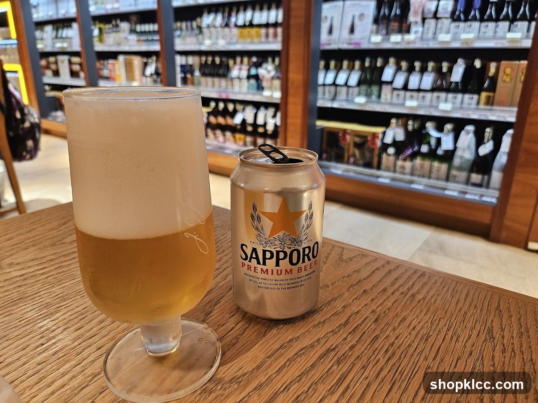 Beer and Sapporo Can