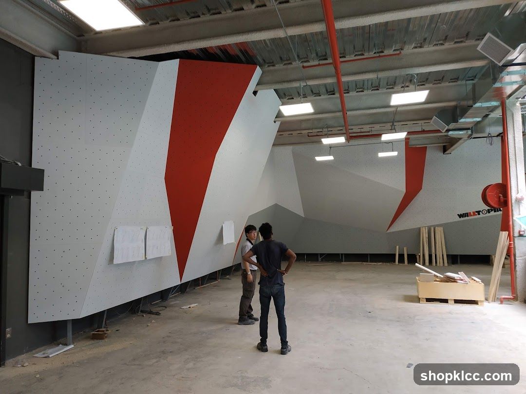 Climbing gym under construction