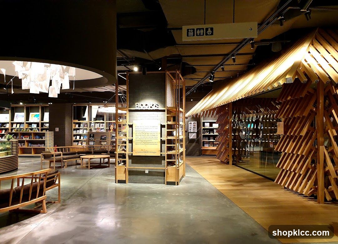 Interior of a modern bookstore