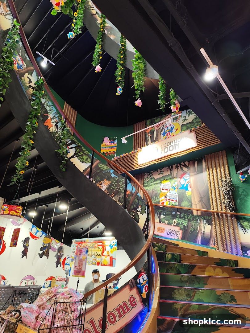 Store Interior with Spiral Staircase