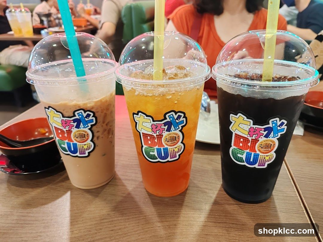 Three Iced Drinks