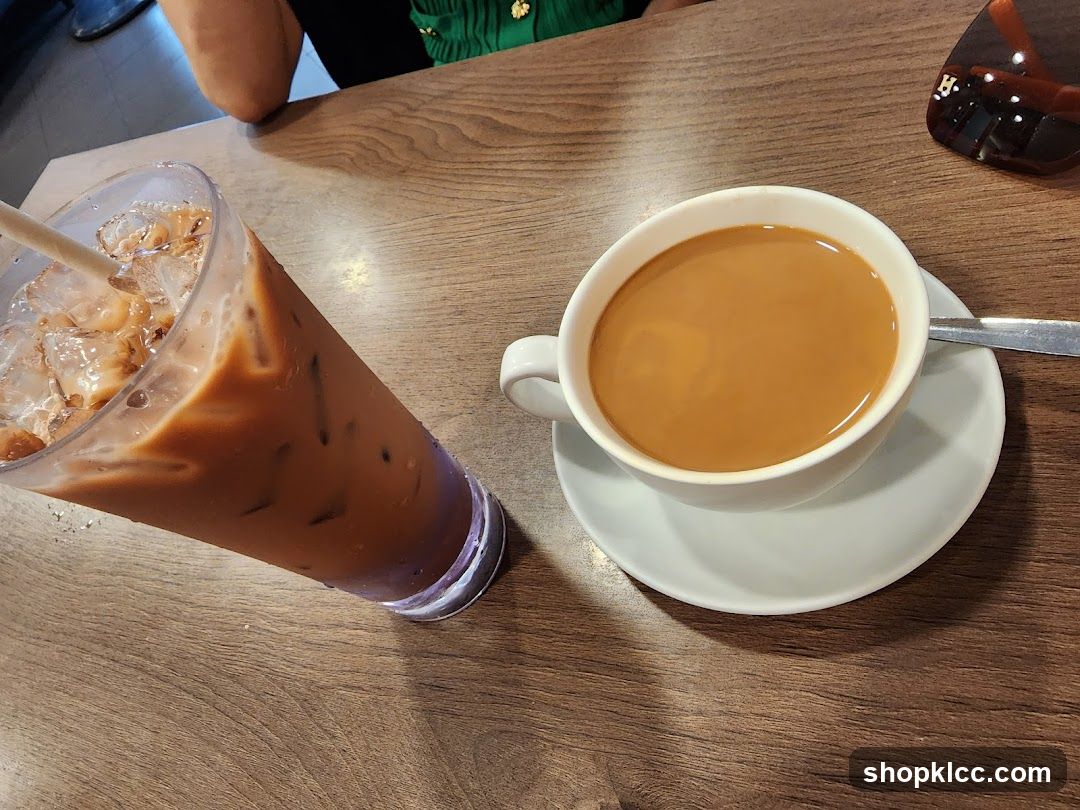 Iced Coffee and Hot Coffee