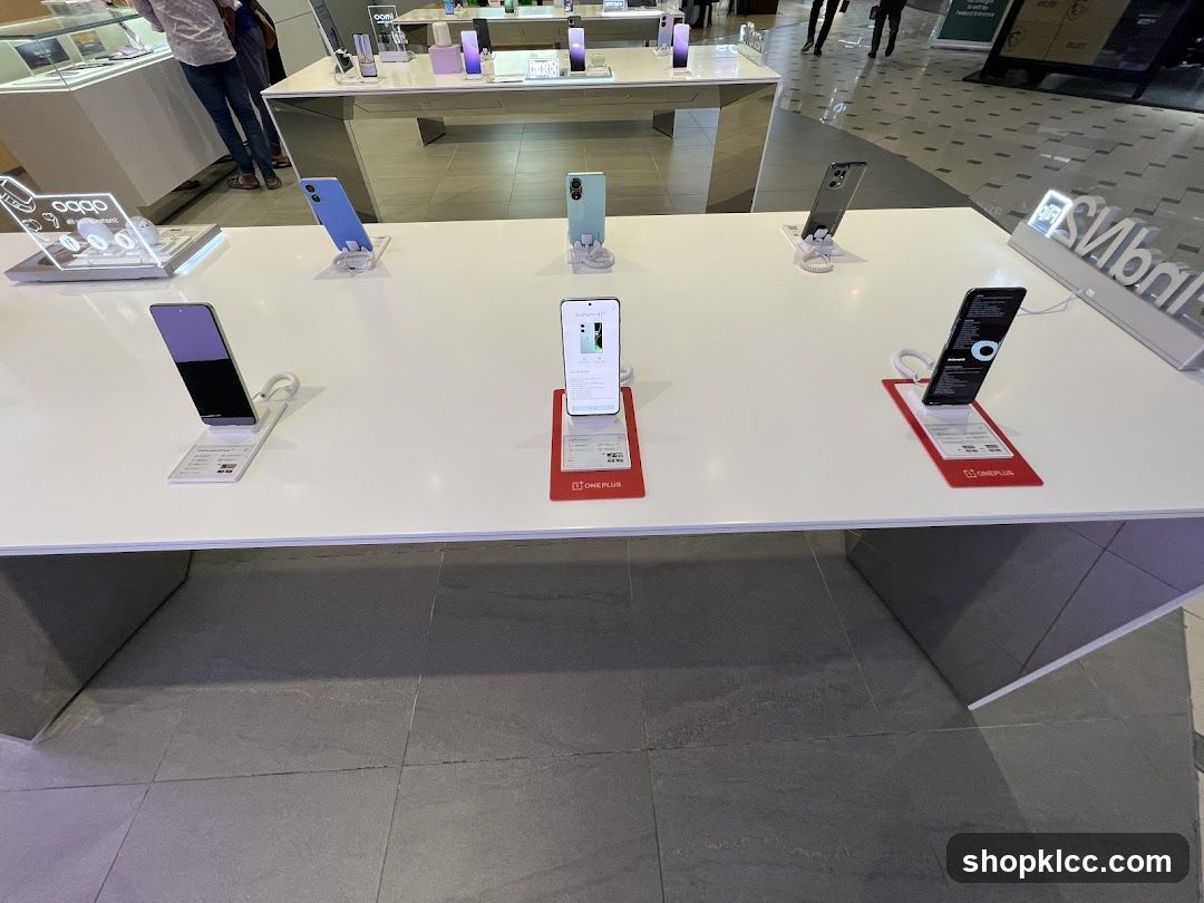 Smartphones on Display